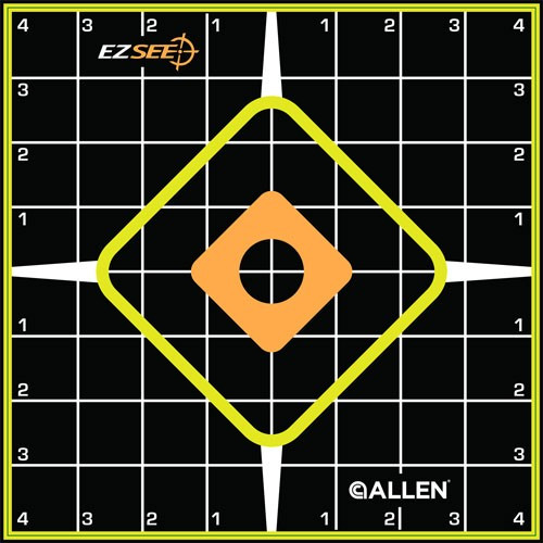 Allen Ez Aim Splash Adhesive - Grid Target 6-pk 8"x8"<
