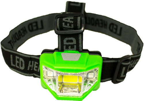 Promier 200 Lumen Headlamp - 4 Mode Green Body/white Light