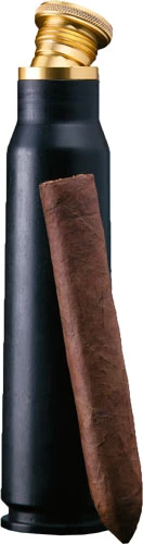2 Monkey Cigar Tube Made From - 30mm A-10 Casing Black