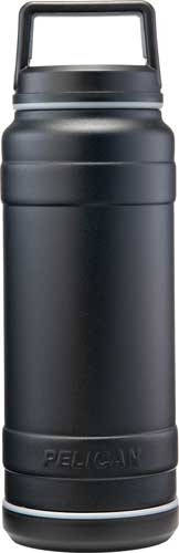 Pelican Traveler 32 Oz Bottle - Screw Top Leak Proof Ss Black