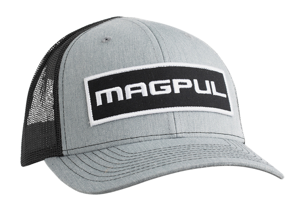 Magpul Industries Corp Wordmark, Magpul Mag1104-032 Wordmark Ptch Trckr Hat Gry/blk