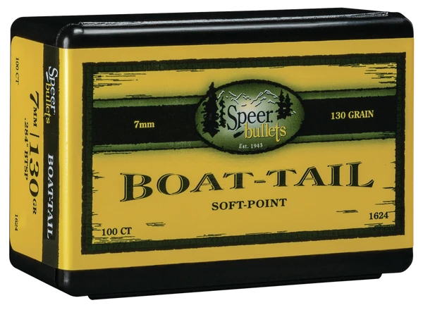 Speer Ammo Boat-tail, Speer 1624 Bull .284 130 Sptzr Bt  100