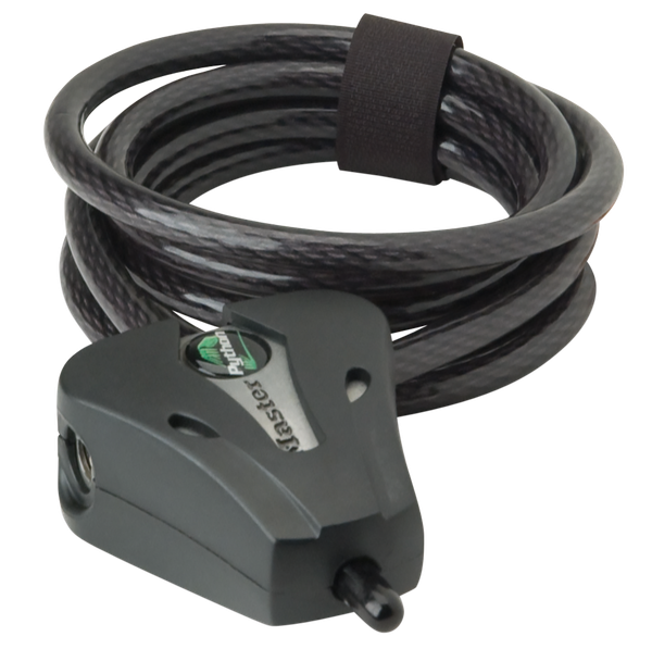 Stealth Cam Python Lock, Steal Stc-cablelock-blk Python Cable Lock 6ft