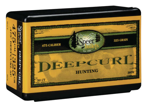 Speer Ammo Deepcurl, Speer 3978 Bull .475 325 Dcsp       50