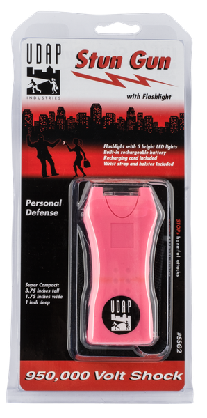 Udap Stun Gun, Udap Ssg2  Small Stun Gun Rechargeable Pink