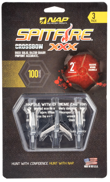 New Archery Products Spitfire XXX 100 Gr X Bow 3 Pack