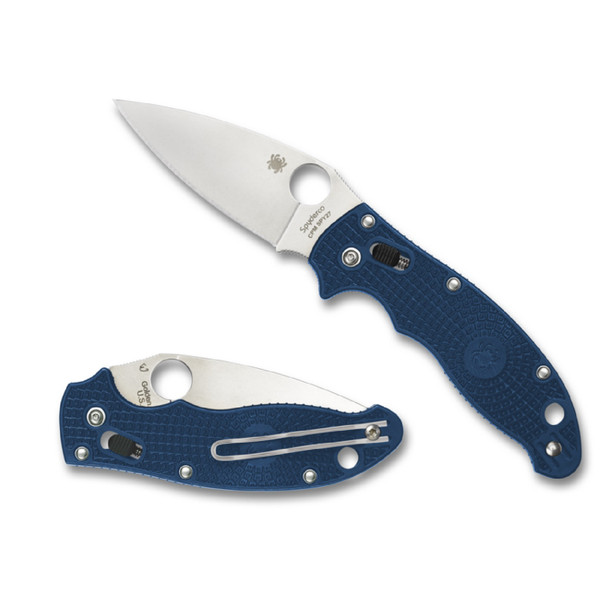 Spyderco Manix 2  Folder 3.37 in Blade Blue FRCP Handle