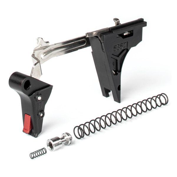 ZEV Pro Flat Trigger Drop G4 9mm Black/Red