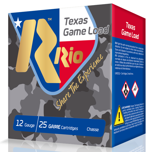 Rio Ammunition Top Game Load 12 GA, 2-3/4in. 1-1/4oz. #6 Shot - 25 Rounds