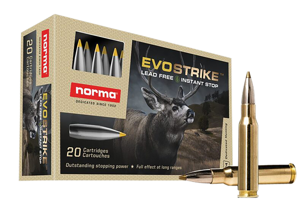 Norma EVOStrike .308 WIN/7.62 NATO, 139gr, Polymer Tip Lead Free - 20 Rounds [MPN: 20177352]