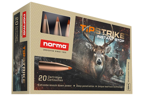 Norma TipStrike .308 WIN/7.62 NATO, 170gr, Polymer Tip FB - 20 Rounds [MPN: 20174352]