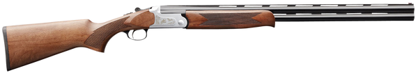 Charles Daly 202 28 Gauge 3" 26" Blued Vent Rib Barrel, 2rd, Silver Engraved Receiver, Walnut Wood Fixed Checkered Stock Right Hand