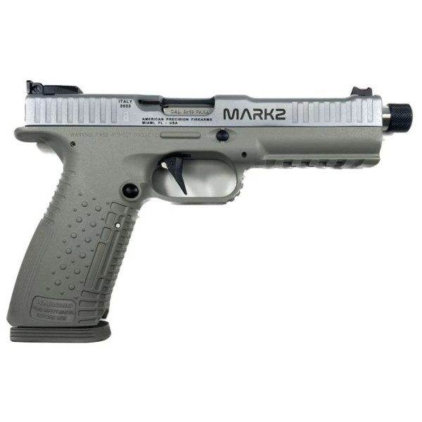 American Precision Firearms Strike 1 Mk2 9mm 5.4" Tb 17rd Silver