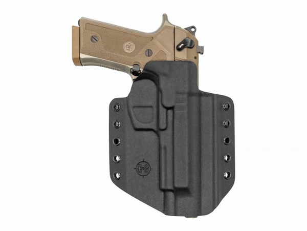 C&G Holsters 2750100 Covert OWB Black Kydex Belt Loop Fits Beretta M9A3/M9A4 Right Hand