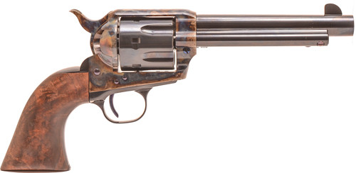 Standard Manufacturing Single Action Revolver .45 Long Colt 4.75" Barrel 6 Rounds Fixed Sights Two Piece Grip Color Case Hardened Frame Blued Finish