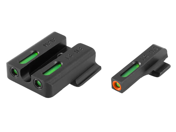 TRUGLO TFX Pro Sight Set Springfield Hellcat Tritium/Fiber Optic Green with Orange Front Dot Outline