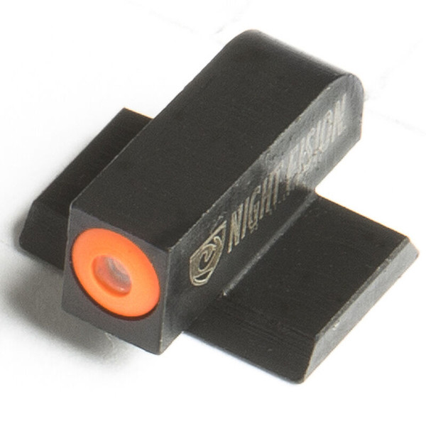 Night Fision Perfect Dot Tritium Front Sight Only Smith & Wesson M&P/M&P M2.0/Shield/SD9VE/SD40VE Green Front Orange Outline Metal Body Black Nitride Finish