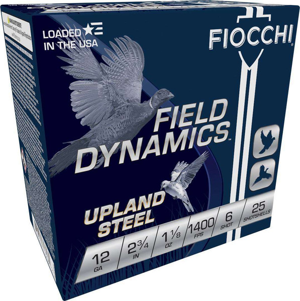 Fiocchi Field Dynamics, 12 Gauge 2.75" 1 1/8 oz 25/10