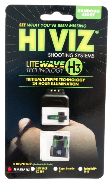 HIVIZ LiteWave H3 Tritium Day Night Sight SandW 9EZ