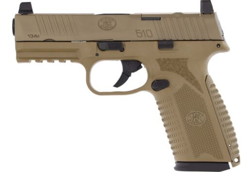 FN 510 MRD 10MM ACP 4.71" 2-10RD MAG FDE NMS