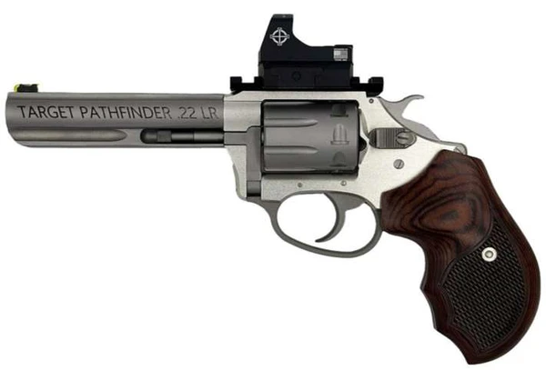 Charter Arms Target, 22 LR 4.20" 8rd Aluminum Frame Rosewood Grips