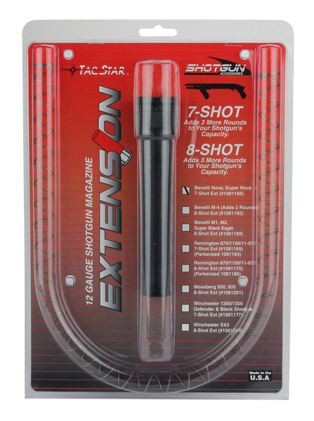 TacStar Benelli Nova 12 Gauge 7 Shot Steel Black Magazine Extension 1081188