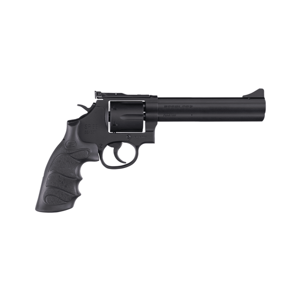 SAR SR 38 Special/357 Magnum, 6" Barrel, 6rd, Black, Steel Frame