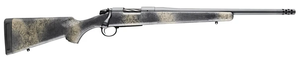 Bergara Ridge 7mm PRC, 22" Threaded Barrel, 3rd, Black/Tan with Black Webbing
