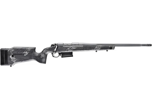 Bergara Crest Carbon 308 Winchester, 20" Threaded Barrel, 5rd Black/Gray Sponge Carbon Fiber Stock