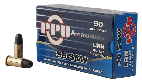 PPU Handgun .38 SPECIAL, 145gr, LRN - 50 Rounds [MPN: PPH38SW]