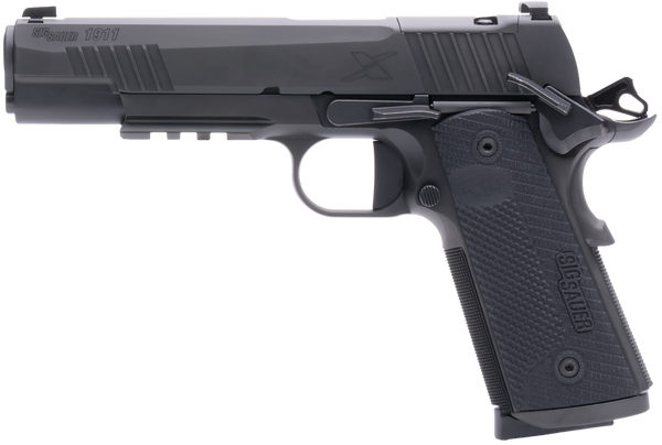 Sig 1911 X .45acp 5" Xray-3 - Or (2)8rd G10 Steel Black