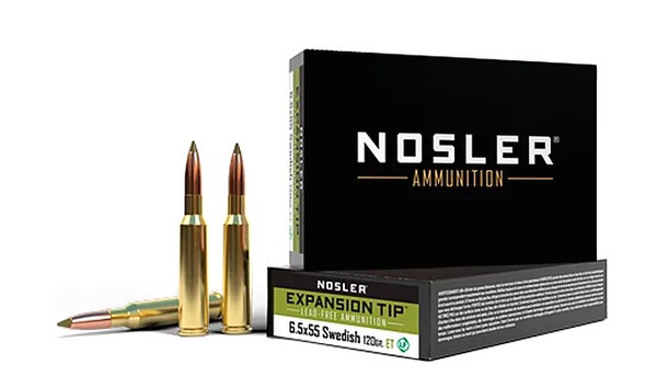 Nosler E-Tip 6.5X55 SWEDE, 120gr, Polymer Tip [MPN: 40015] - 20 rounds