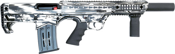 Black Aces Bullpup 12ga. 18.5" - Distressed White Synthetic