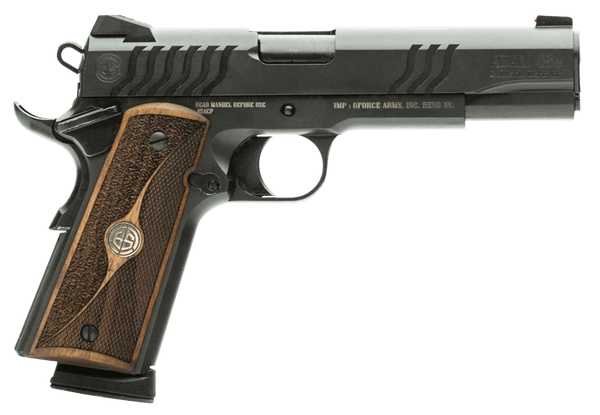 Gforce Arms Balistik Defense, 45 ACP 5" 8+1 Black/Walnut