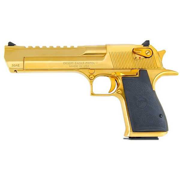 Magnum Research Desert Eagle Mark XIX .50 Action Express, 6" barrel, 7+1 Titanium - Gold [MPN: DE50TG]