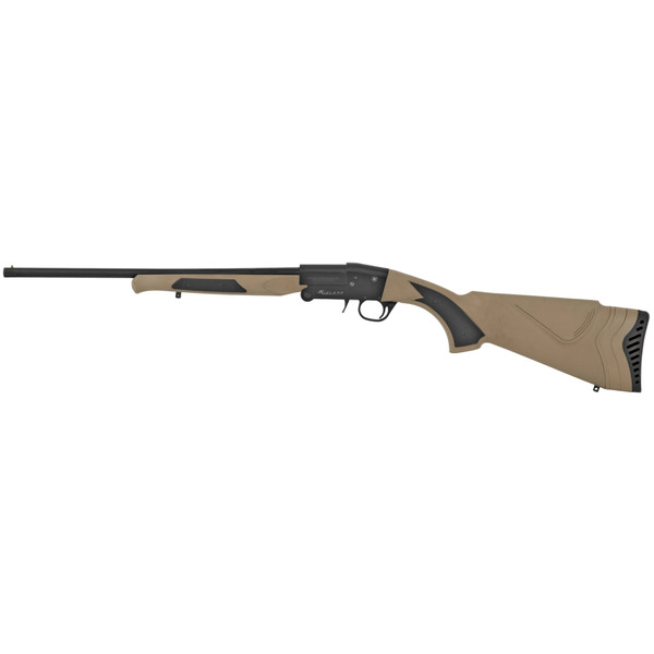 Midland Arms Beagle .410 Bore Break Action Shotgun 18.5" Barrel 3" Chamber 1 Round Tan Stock Blue Finish Fixed Modified Choke Black and