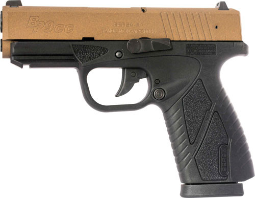 Bersa Bp Cc 9mm Fs 8 Sh Burnt - Bronze Slide/blk Frame Zan Exl