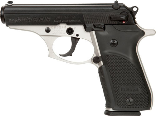 Bersa Thunder Plus .380 ACP 3.5" Barrel Length 15 Rounds Synthetic Grip Alloy Frame Steel Slide Two Tone Finish 3 Dot Sights Semi Auto Pistol