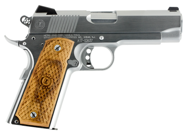 American Classic Commander - 9mm Adj Wood 9-shot Chrome