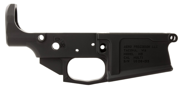 Aero Precision APAR308003C M5 Stripped Lower Receiver Multi-Caliber Black Anodized Finish 7075-T6 FDS