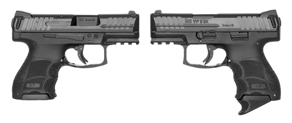 HK, VP9SK, Semi-automatic, 9MM, 3.39" Barrel, Polymer Frame, Black Finish, Night Sights, 3 Magazines, 1-13Rd & 2-10Rd