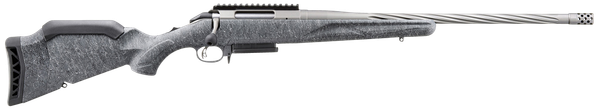 Ruger American Gen 2 .243 Winchester, 3+1 rnd, 20" Gun Metal Gray Cerakote Spiral Fluted/Threaded Barrel - Splatter Adjustable Synthetic Stock [MPN: 46904]