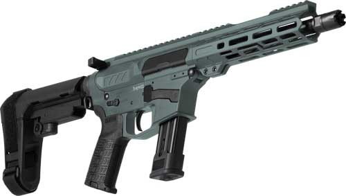 Cmmg Pistol Banshee Mk17 9mm 8" 21rd Ripbrace Charcoal Green