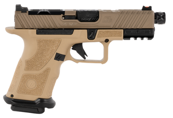 Zev Oz9, Zev Oz9c-cpt-fde-b-th     Oz9 9mm Compact Fde Sld