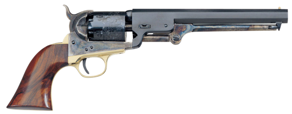 Taylors And Company 1851 Navy Revolver, 36 Caliber 7.50" 6rd Case Hardened Steel Walnut