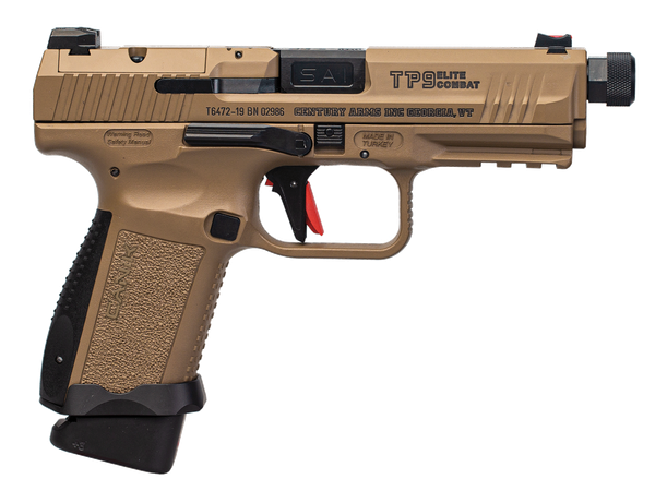 Century HG6481DN Canik TP9 Elite Combat 9mm Luger 4.73" 18+1 Flat Dark Earth Cerakote