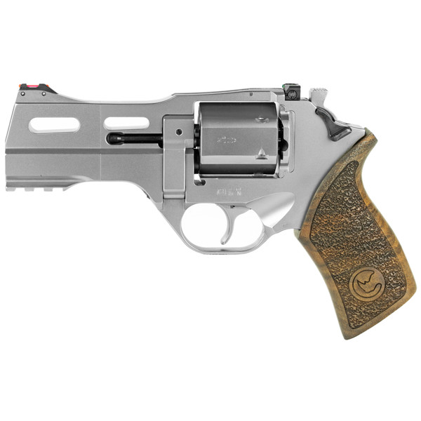 Chiappa Firearms CF340245 Rhino 40SAR *CA Compliant 357 Mag 6rd 4" Nickel-Plated Steel Cylinder & Barrel Nickel-Plated Aluminum Frame Walnut Grip
