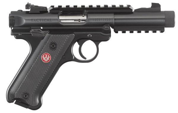 Ruger 40150 Mark IV Tactical 22 LR 4.40" 10+1 Blued Blued Steel Slide Checkered Black Polymer Grip