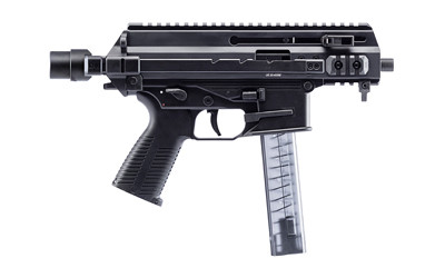 B&T, APC9K PRO, 9MM, 4.3" Threaded Barrel, 30 Rounds, Black, Semi-automatic, Pistol, 1 Magazine, Optic Not Included, Telescopic Brace Adapter