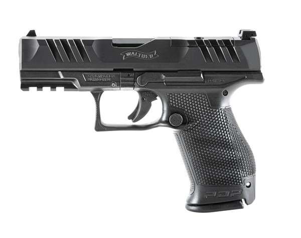 Walther Arms 2854686 PDP Compact Optic Ready 9mm Luger 4" 10+1 Black Black Steel Slide Performance Duty Textured Black Polymer Grip